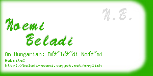 noemi beladi business card